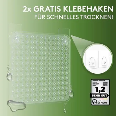 Produktbild von Famanu Duschmatte Antirutsch 53 x 53 cm - Transparent
