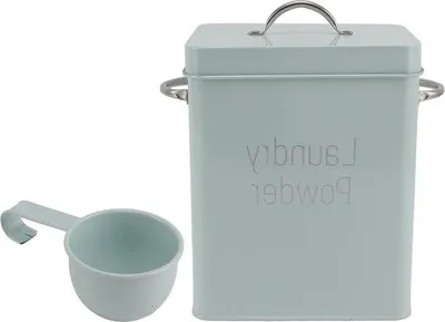 Produktbild von Behälter aus Edelstahl mit Griffen und Schaufel für Tierfutter