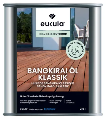Produktbild von Eukula Bangkirai Öl Klassik, 2,5 Liter