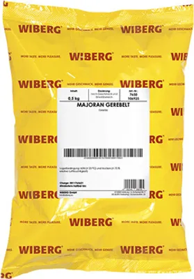 Produktbild von Wiberg Majoran gerebelt - 500 g Beutel