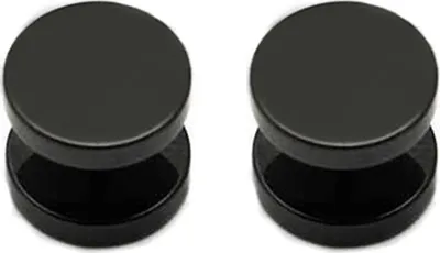 Produktbild von Ohrringe Exquisite Anti-Rost Männer Punk Gothic Barbell Ohrstecker für Bar Party-Schwarz,3mm