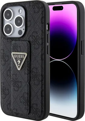 Immagine prodotto di Guess Guhcp15Xpgs4Tdk Iphone 15 Pro Max 6.7 Czarny/Nero Custodia rigida Grip Stand 4G Triangolo Strass