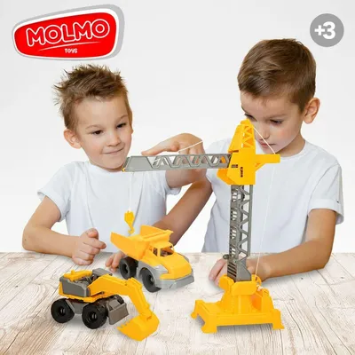 Image de Véhicules de chantier Colorbaby 31 x 41 x 9,5 cm (4 pièces) 3 pièces