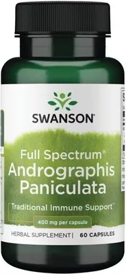 Produktbild von Andrographis Paniculata 400 mg 60 Kapseln Swanson Health Products