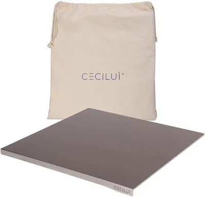 Image de Grande planche à découper en acier inoxydable 50 x 50 cm pour cuisine, bar ou restaurant