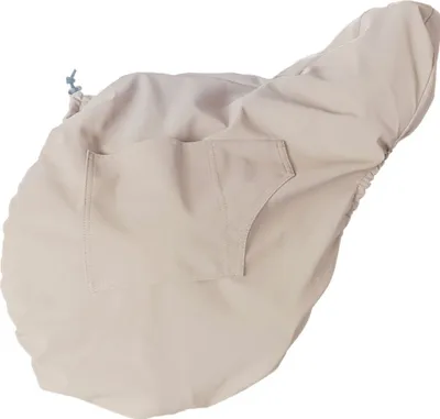 Zdjęcie produktu dla Kentucky Horsewear Sattelschoner Springsattel Pokrowiec na siodło z tabliczką z logo Show Jumping Beige Springen