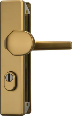 Produktbild von ABUS Schutzbeschlag KLZS714 - kantige Form (Ausführung: Klinke-Knauf, Oberfläche: bronze) Ausführung: Klinke-Knauf Oberfläche: bronze