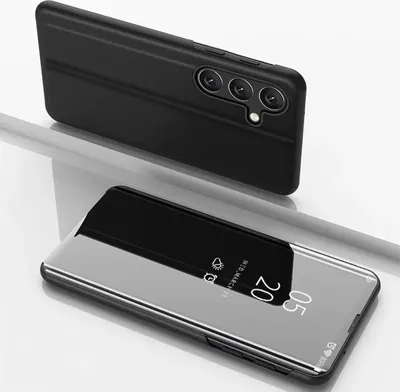 Produktbild von Handyhülle für Samsung Galaxy A34 5G Smart Cover Schutzhülle Clear View Case Schwarz