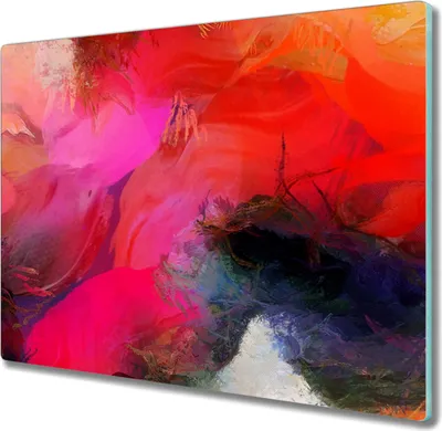 Produktbild von Coloray Schneidebrett Herdabdeckplatte 60x52 cm Kochplattenabdeckung Küchenbrett Hackbrett - Schmierereien von Farbe