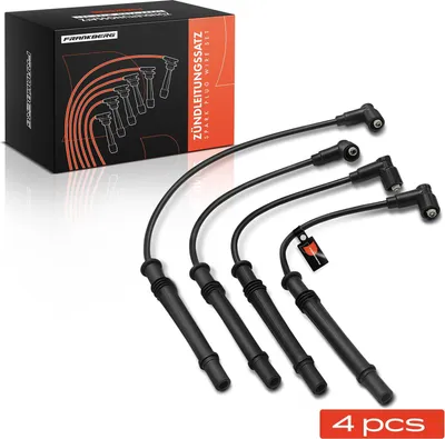 Produktbild von Frankberg 4x Zündleitungssatz Zündkabel für Renault Clio II BB CB Kangoo KC0/1 Twingo I II