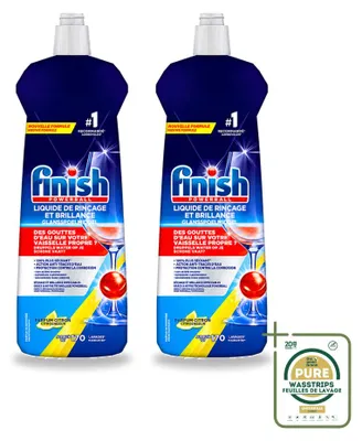 Produktbild von 2 x Finish Glanzspüler Zitrone - 800 ml - Vorratspackung - 2 Stücke
