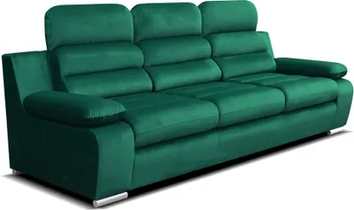 Produktbild von Amber Sofa 3-Sitzer mit Schlaffunktion 238 x 96 x 95 cm, Flaschengrün