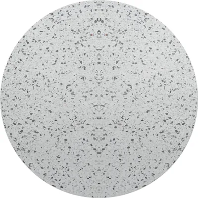 Produktbild von Terrazzo-Symmetrie – Bodenschutzmatte – Stuhlunterlage – Bürostuhlmatte – Rutschfeste Bodenmatte – Schutzmatte für Hartboden – fi 100 cm
