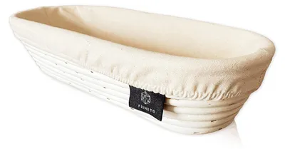 Obrázek produktu pro Ošatka na chléb Pečivo z ratanu - Ovální - 35 cm - Kvasná ošatka na chléb