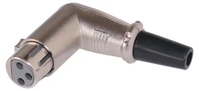 Produktbild von XLR-Kupplung, 3-polig, 90°