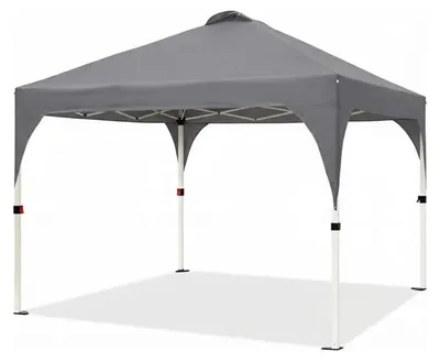 Image de Pavillon en tissu Oxford 150D, avec système de verrouillage centralisé, de couleur grise