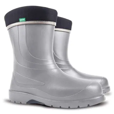 Produktbild von DEMAR Damen Gummistiefel Laura Regenstiefel Garten Arbeitsschuhe EVA gefüttert Silber 36