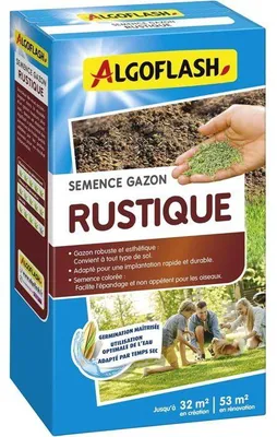 Image de Rasensamen Rustique, ALGOFLASH NATURASOL, 800 g