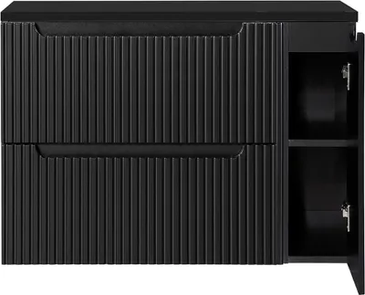 Produktbild von Waschtisch-Unterschrank 100cm, in schwarz, NEWPORT-56-BLACK
