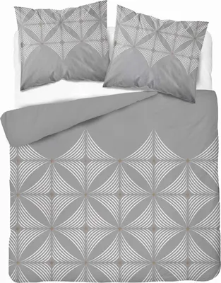 Produktbild von Bettwäsche, Baumwollsatin, hohe Qualität 200x220 5483b Grau, elegant