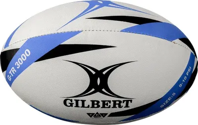 Zdjęcie produktu dla Piłka do rugby Gilbert, model Strandball, kolor niebieski, rozmiar 5, idealna do zabaw na świeżym powietrzu