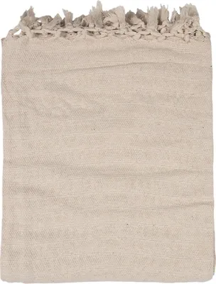 Obrázek produktu pro Clayre & Eef KT060.133 Kostkovaná deka béžová 125x150 cm