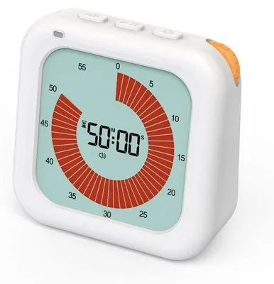 Produktbild von Digitaler Timer, 60-Minuten-Countdown, LCD-Display, 3 Alarmmodi, Uhr mit visueller Zeitanzeige