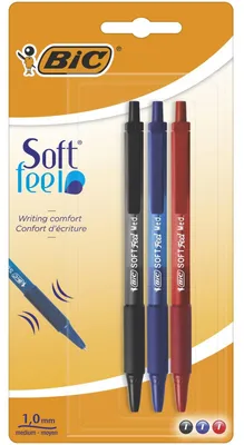 Produktbild von BIC 70330133990, Schwarz, Blau, Rot, Schwarz, Blau, Rot, 3 Stück(e)
