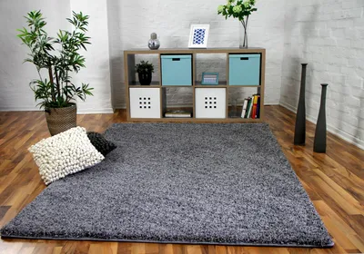 Produktbild von Luxus Hochflor Langflor Teppich Milano Grau, Größe:200x250 cm