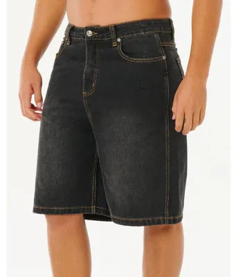 Immagine prodotto di Rip Curl Inner Visions Shorts da passeggio in denim nero scuro, taglia 29
