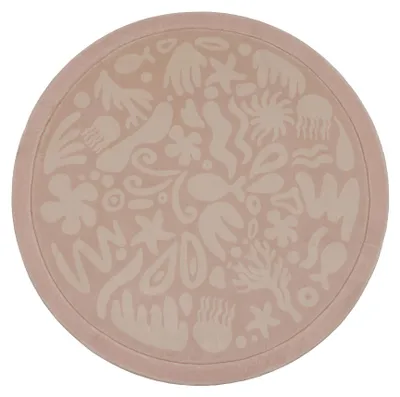Produktbild von Waschbare Spielmatte Rund - Flo Rosa
