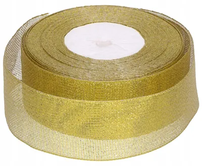 Produktbild von Emized Glitzerband 3,8cm x 22,5m Gold Dekoband Bastelband