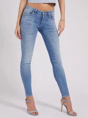 Produktbild von Guess Jeans Skinny-Fit-Jeans CURVE X mit Label-Patch im 5-Pocket Style
