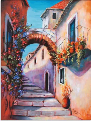 Produktbild von ARTland Wandbild Alu für Innen & Outdoor Mediterrane Impressionen Größe: 30x40 cm