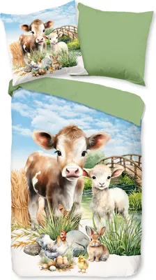 Immagine prodotto di Copripiumino Pure 135x200 + 1* 80x80 cm - animali della fattoria
