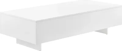 Immagine prodotto di In And OutdoorMatch Tavolino Carlotta - 115x55x31 cm - Bianco - Lucido - Truciolare - Design moderno
