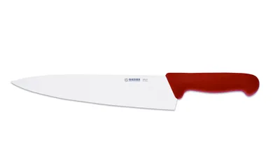 Produktbild von Giesser Messer Küchenmesser Kochmesser mittelspitz breit scharf - 26 cm rot