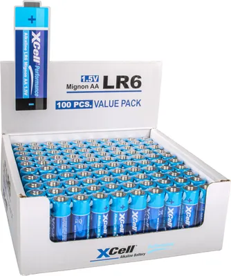 Immagine prodotto di XCell Performance Alkaline LR6 Mignon AA Batterie mit praktischem Thekendisplay