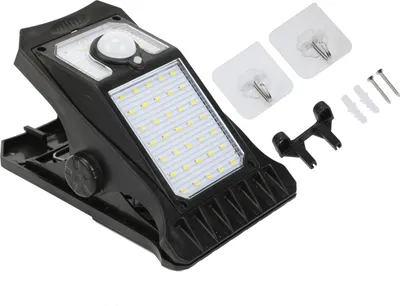 Produktbild von INF Solar Clip Lampe mit 45 LEDs - Warmes Licht, Wasserdicht, Bewegungsmelder