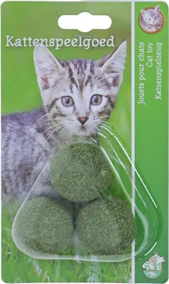 Produktbild von Katzenzubehör Katzenminze Bälle, 3 Stück in Blisterverpackung