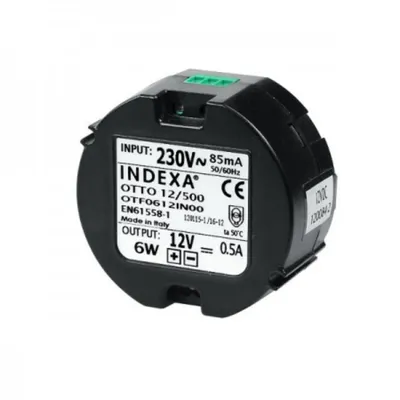 Produktbild von INDEXA Unterputz Netzgerät 12VDC 500mA stabilisiert 55x32mm Otto12/500 32150