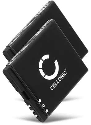 Produktbild von CELLONIC 2x Akku für Mobilfunk Kompatibel mit Nokia N95 8GB, N78, N79, BL-6F - (1200mAh, 3.7V)