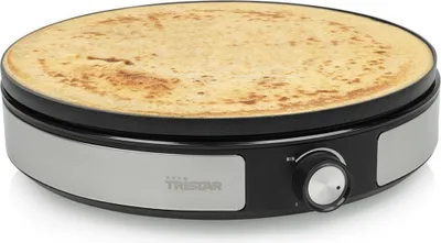 A crepe maker with a crepe on it.