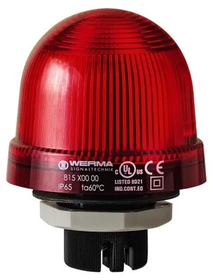 Produktbild von WERMA Blitzleuchte EM 230VAC 81710068 rot Einbaumontage