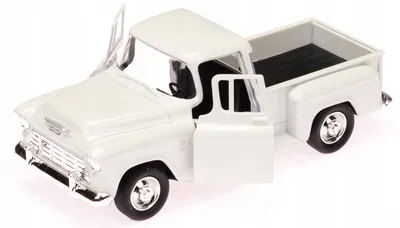 Image de Welly Chevrolet Stepside 1955 Voiture miniature Blanche