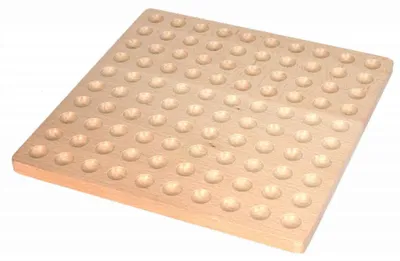 Produktbild von Zähl- und Legebrett aus Holz - 100er