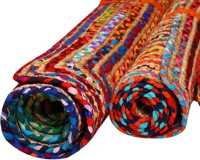 Produktbild von Jute Teppich Esha bunt