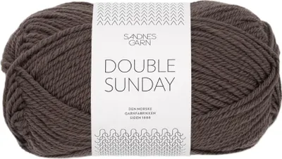 Produktbild von Sandnes Double Sunday 50g - 100% Wolle 3880 mork sjokolade