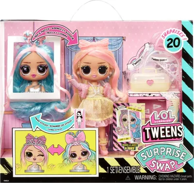 Zdjęcie produktu dla L.O.L. Surprise! Tweens Surprise Swap Fashion Doll- Braids-2-Waves Winnie, Lalka modowa, Damski, 4 lat(a), Chłopak, dziewczyna, Wielobarwny