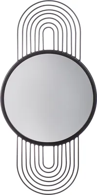 Obrázek produktu pro GILDE Zrcadlo kulaté Swipe, černé V.62 cm